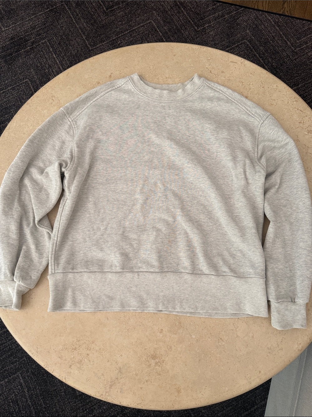Everlane Light Gray Organic Cotton Crewneck Sweatshirt